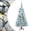 Berkfield Artificial Hinged Christmas Tree White 120 cm PE and PVC 2