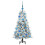Berkfield Artificial Hinged Christmas Tree White 120 cm PE and PVC 3