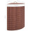 Berkfield Bamboo Corner Laundry Basket Brown 60 L 9