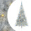 Berkfield Artificial Pre-lit Christmas Tree Silver 210 cm PET 2