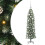Berkfield Artificial Slim Christmas Tree Green and White 120 cm 2