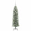 Berkfield Artificial Slim Christmas Tree Green and White 120 cm 3