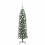 Berkfield Artificial Slim Christmas Tree Green and White 120 cm 4