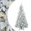 Berkfield Artificial Hinged Christmas Tree White 180 cm PE and PVC 2