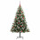 Berkfield Artificial Hinged Christmas Tree with Flocked Snow 150 cm 4