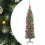 Berkfield Artificial Slim Christmas Tree Green and White 150 cm 2