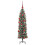 Berkfield Artificial Slim Christmas Tree Green and White 150 cm 4