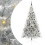Berkfield Artificial Pre-lit Christmas Tree Silver 240 cm PET 2