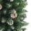 Berkfield Artificial Slim Christmas Tree Green and White 150 cm 6