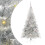 Berkfield Artificial Pre-lit Christmas Tree Silver 210 cm PET 2