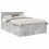 Berkfield Bed Frame Concrete Grey 150 x 200 cm Engineered Wood 2