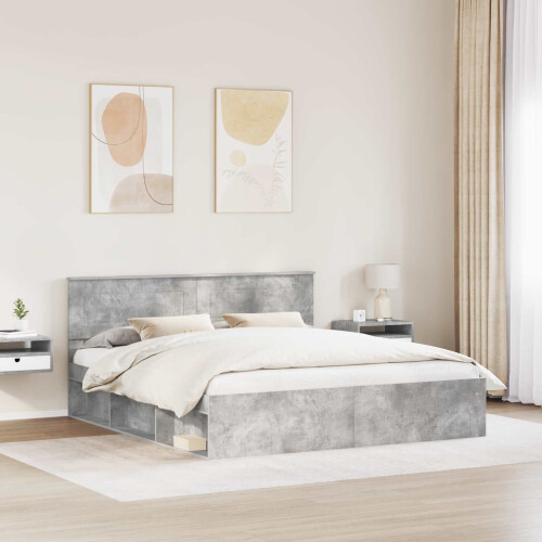 Berkfield Bed Frame with Headboard Concerte 180 x 200 cm Engineered wood 2