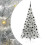 Berkfield Artificial Pre-lit Christmas Tree Silver 210 cm PET 2