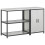 Berkfield Kitchen Storage Set with Shelf 2 pcs Silver Galvanised Steel 2