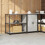 Berkfield Kitchen Storage Set with Shelf 2 pcs Silver Galvanised Steel 4