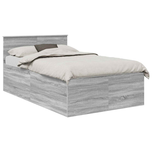 Berkfield Bed Frame Grey Sonoma 120 x 200 cm Engineered Wood 1