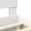 Berkfield Bed Frame with Headboard White 135 x 190 cm Engineered Wood 6