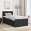 Berkfield Bed Frame with Headboard Black 75 x 190 cm Engineered Wood 3