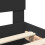 Berkfield Bed Frame with Headboard Black 75 x 190 cm Engineered Wood 6