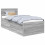 Berkfield Bed Frame Grey Sonoma 75 x 190 cm Engineered Wood 2