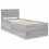Berkfield Bed Frame Grey Sonoma 75 x 190 cm Engineered Wood 4