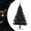 Berkfield Artificial Pre-lit Christmas Tree Black 150 cm PVC 2