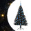 Berkfield Artificial Pre-lit Christmas Tree Black 150 cm PVC 2
