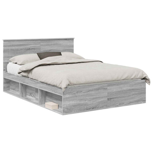 Berkfield Bed Frame Grey Sonoma 160 x 200 cm Engineered wood 1