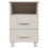 Berkfield Bedside Cabinets HAMAR 2 pcs White 40x35x62 cm Solid Wood 4