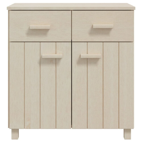Berkfield Sideboard HAMAR Honey Brown 79x40x80 cm Solid Wood Pine 2