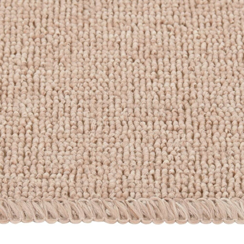 Berkfield Anti Slip Stair Mats 15 pcs 75x20 cm Beige Rectangular 2