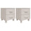 Berkfield Bedside Cabinets HAMAR 2 pcs White 40x35x44.5 cm Solid Wood 2