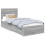 Berkfield Bed Frame Grey Sonoma and Silver 75 x 190 cm Engineered Wood 2