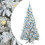 Berkfield Artificial Hinged Christmas Tree White 180 cm PE and PVC 2