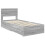 Berkfield Bed Frame Grey Sonoma and Silver 75 x 190 cm Engineered Wood 4