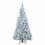 Berkfield Artificial Hinged Christmas Tree White 180 cm PE and PVC 4