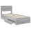 Berkfield Bed Frame Grey Sonoma and Silver 75 x 190 cm Engineered Wood 5