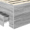 Berkfield Bed Frame Grey Sonoma and Silver 75 x 190 cm Engineered Wood 6