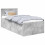 Berkfield Bed Frame Concrete Grey 75 x 190 cm Engineered Wood 2