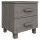 Berkfield Bedside Cabinet HAMAR Light Grey 40x35x44.5 cm Solid Pinewood 2