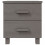 Berkfield Bedside Cabinet HAMAR Light Grey 40x35x44.5 cm Solid Pinewood 3