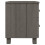 Berkfield Bedside Cabinet HAMAR Light Grey 40x35x44.5 cm Solid Pinewood 4