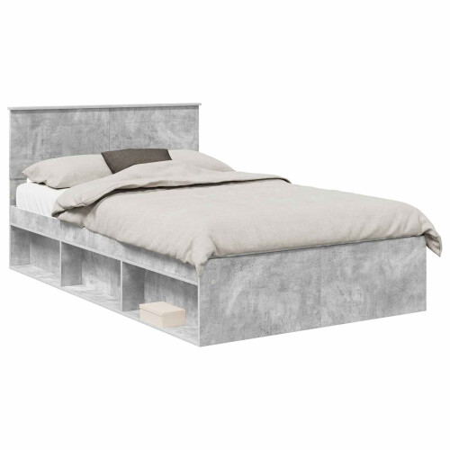 Berkfield Bed Frame with Headboard Concerte 120 x 190 cm Engineered wood 1