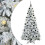 Berkfield Artificial Hinged Christmas Tree White 210 cm PE and PVC 2