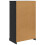 Berkfield Highboard with Drawer 3 pcs Black Oak Engineered Wood 7