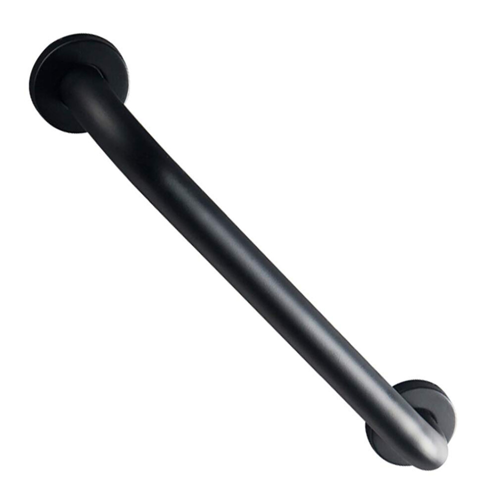 Black Matte Grab Bar 40Cm Bathroom Safety Handrail For Elderly, Antislip Wall Mounted Support