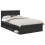 Berkfield Bed Frame with Headboard Black 135 x 190 cm Engineered wood 2