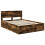 Berkfield Bed Frame Smoked Oak 150 x 200 cm Engineered Wood 4