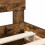 Berkfield Bed Frame Smoked Oak 150 x 200 cm Engineered Wood 6
