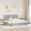 Berkfield Storage Bed Concrete Grey 200 x 200 cm Engineered Wood 3